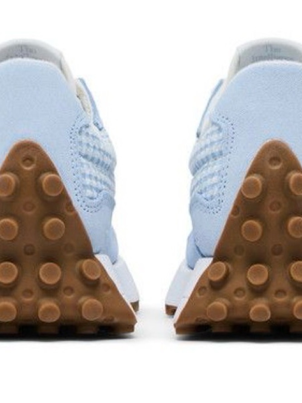 New Balance Gingham Light Blue & White 327 Oxford Sneaker Size 7 - Picture 2 of 8